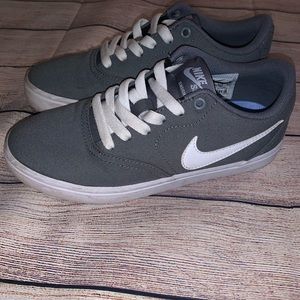 Gray Nike sb check shoes